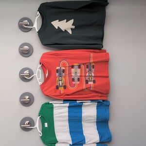 Three Hanna Anderson Long Sleeve Shirts.